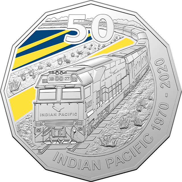 2020 50th Anniversary of the Indian Pacific Coloured Unc