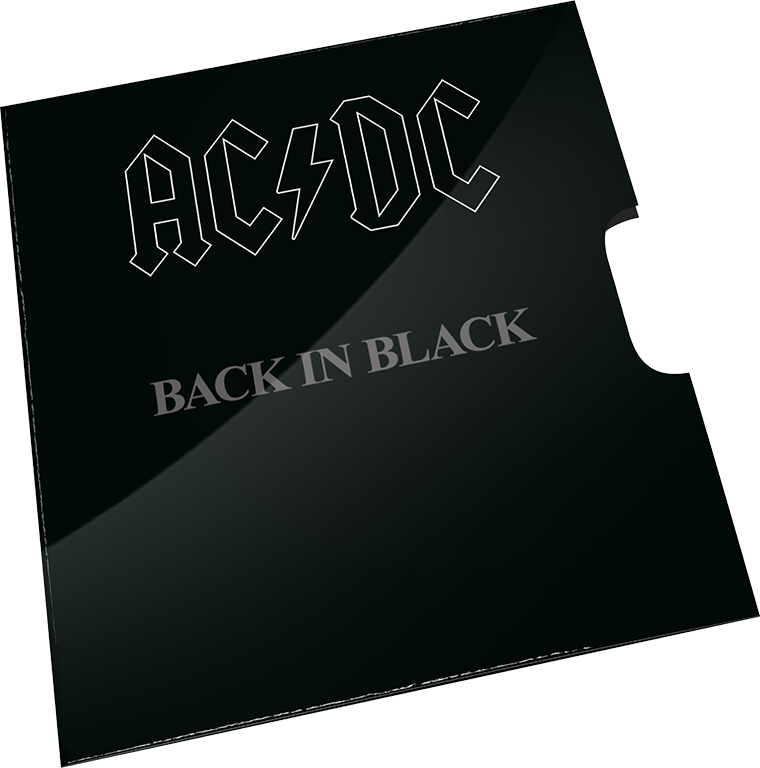 2020 20c AC/DC Back in Black Coloured UNC Coin