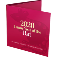 2020 50c Lunar Year of the Rat Unc Tetra Decagon Series