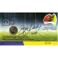 2022 Perth Stamp and Coin Show West Coast Eagles Signed PNC