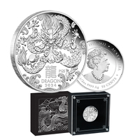 2024 50c Year of the Dragon 1/2oz Silver Proof Coin