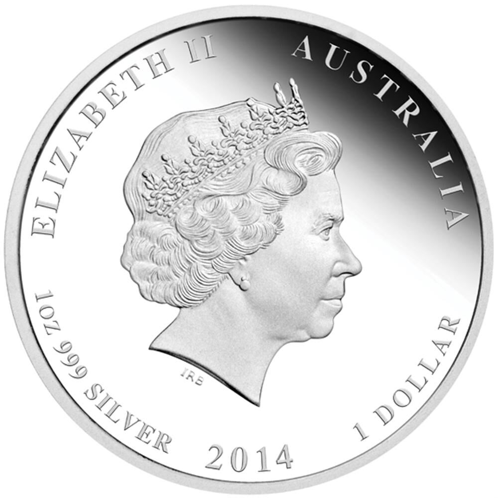 2014 $1 100th Anniversary of Military Aviation in Aust. Silver Coin