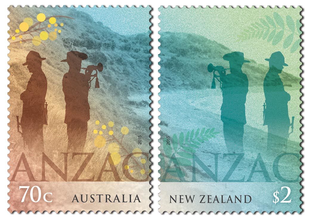 2015 ANZAC 1/2oz Silver Coin & Stamp Set