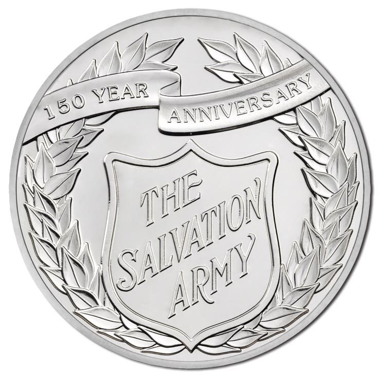 2015 150th Anniversary of the Salvation Army £5 Alderney BU Coin