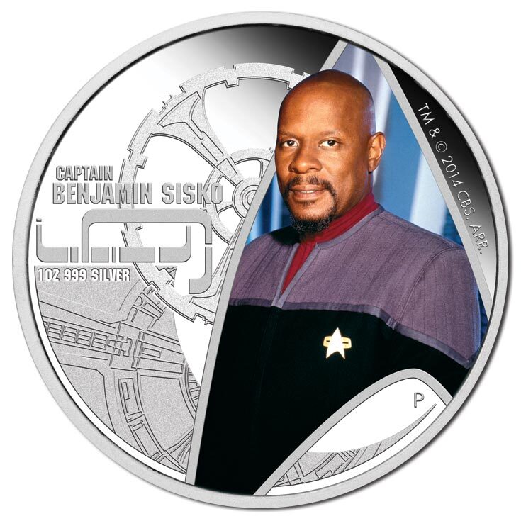 2015 $1 Star Trek - Captain Sisko & Deep Space Nine 1oz Silver Proof Pair
