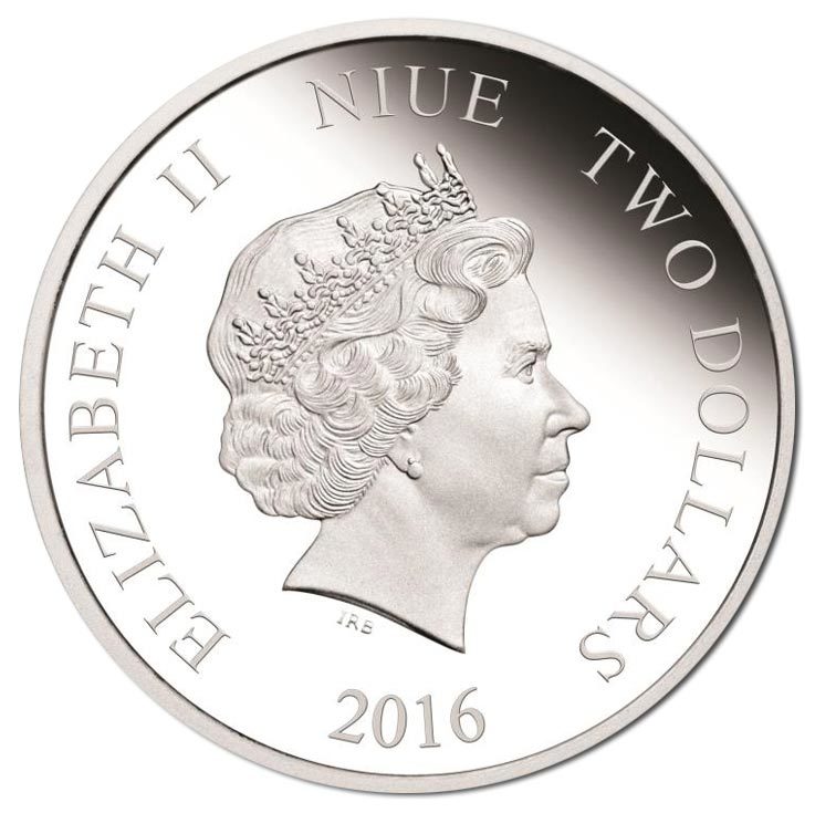 2016 Niue $2 Star Wars - the Force Awakens - Rey 1oz Silver Proof Coin