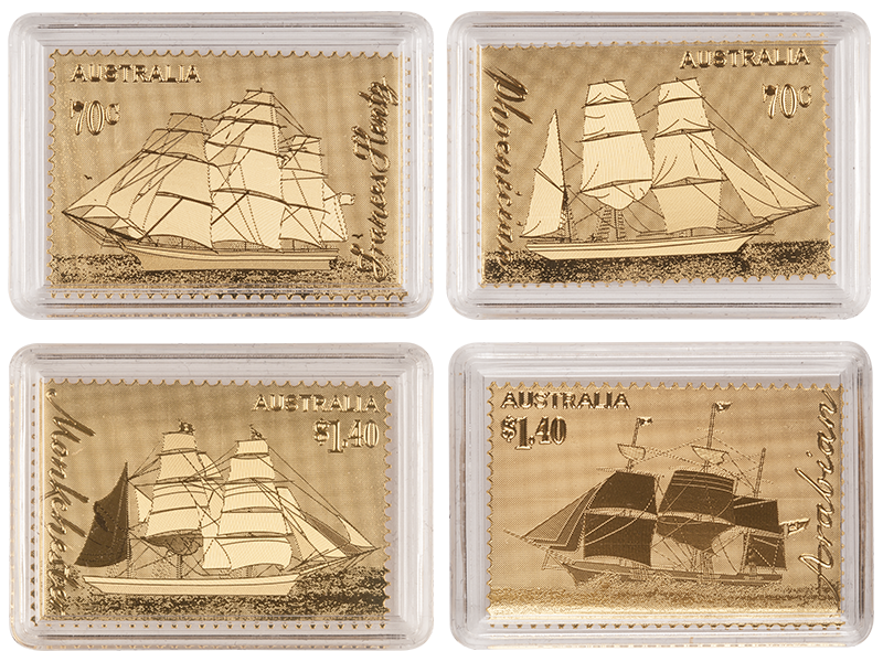 Era of Sail Gold-foiled Stamp Set
