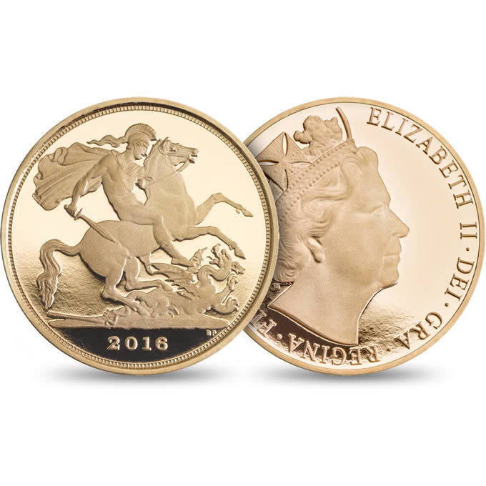 2016 UK 1/4 Gold Sovereign 