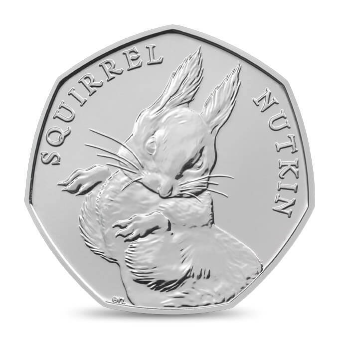 2016 UK 50p Squirrel Nutkin 150th Anniversary BU
