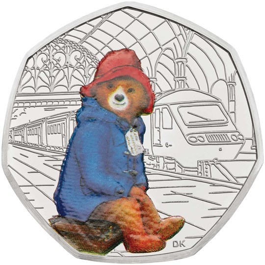 2018 UK50p Paddington at the Station Silver Proof