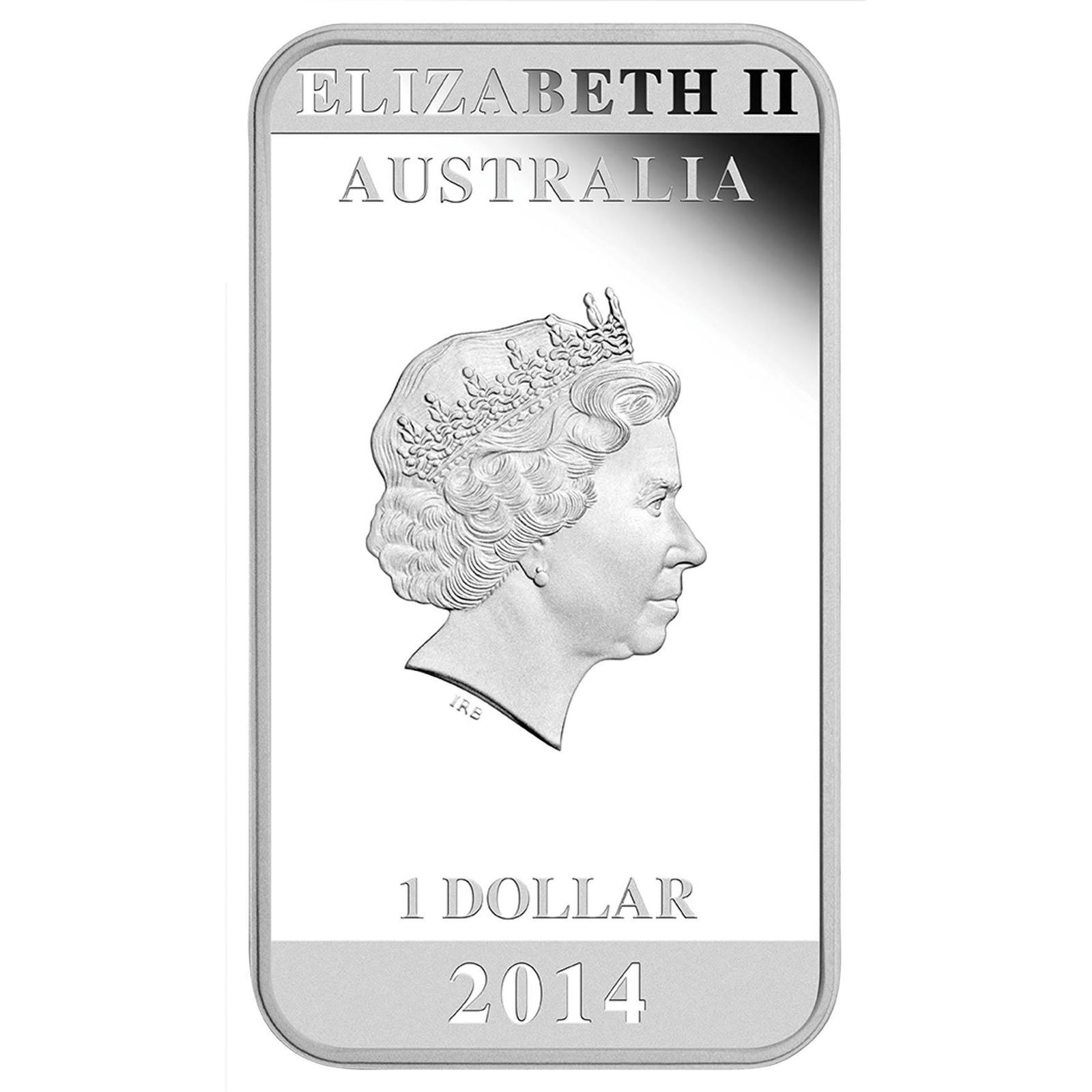 Details about   2014 Australia Vintage Travel 1oz Silver Proof Rectangular Coin Perth Mint 