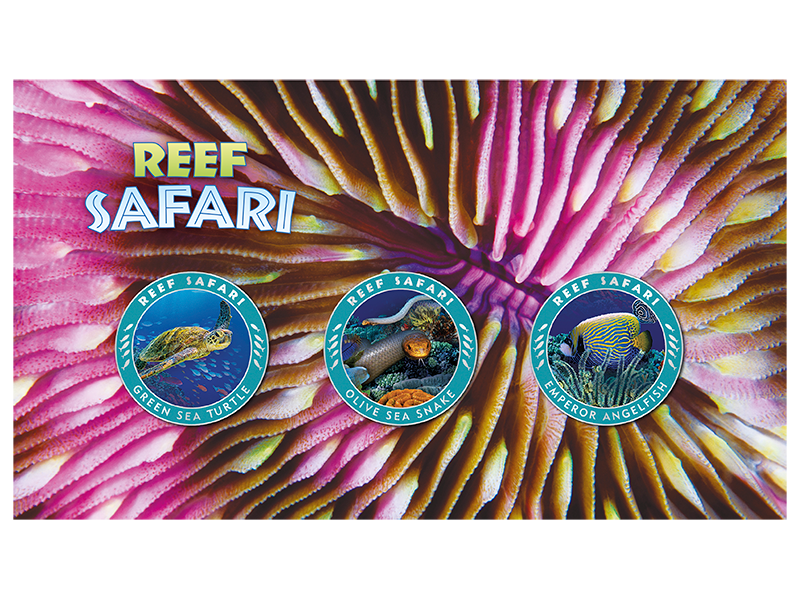 2018 Reef Safari 3 Medallion Stamp Cover