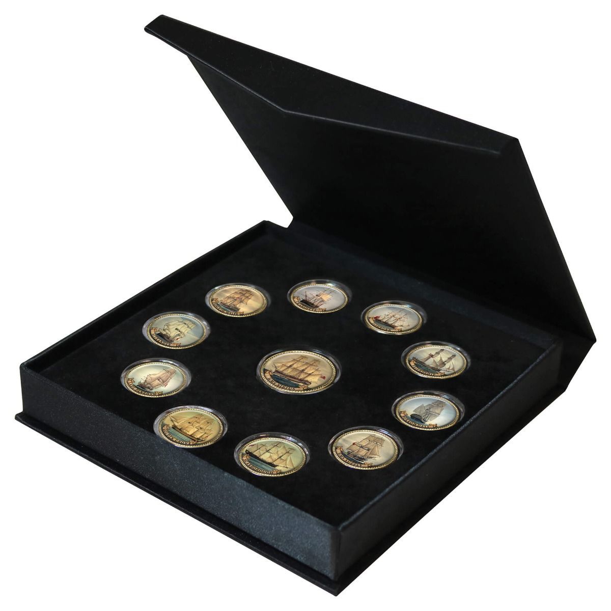 Australia's First Fleet 11-coin Halfpenny & Penny Enamel Collection