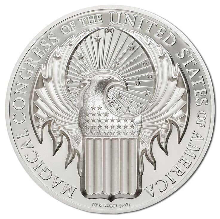 2017 $5 Fantastic Beasts MACUSA 1oz Silver Proof