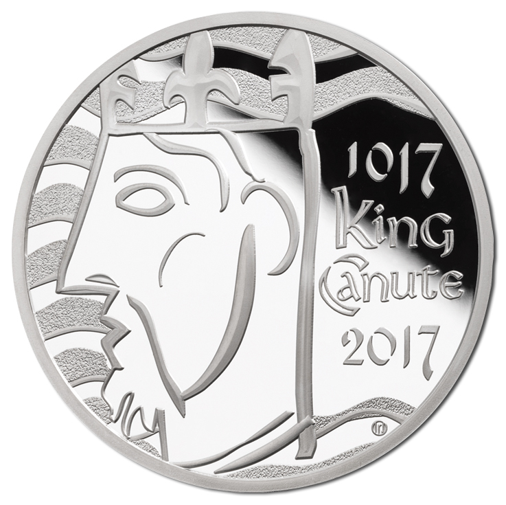 2017 £5 King Canute Silver Proof