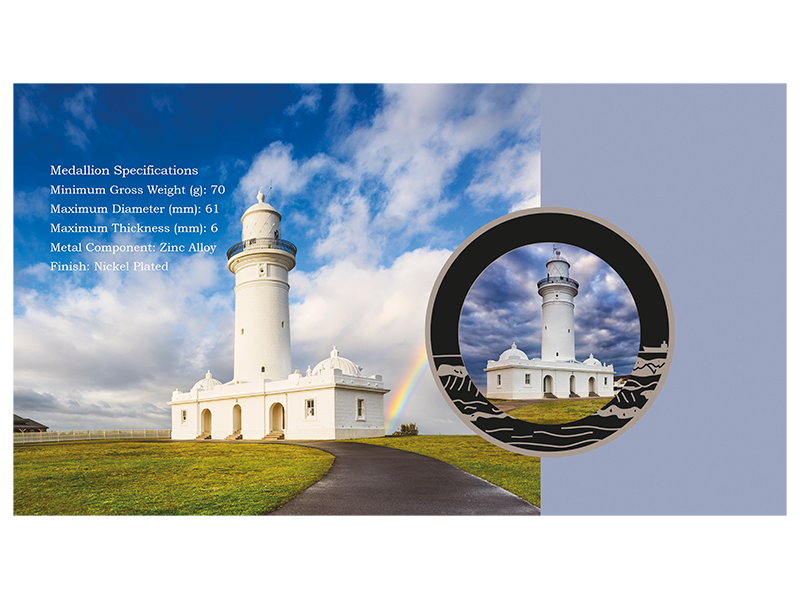 2018 Lighthouses of Sydney Medallion Cover