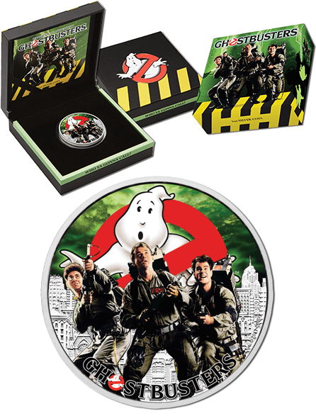 2017 $1 Ghostbusters Crew 1oz Silver BU