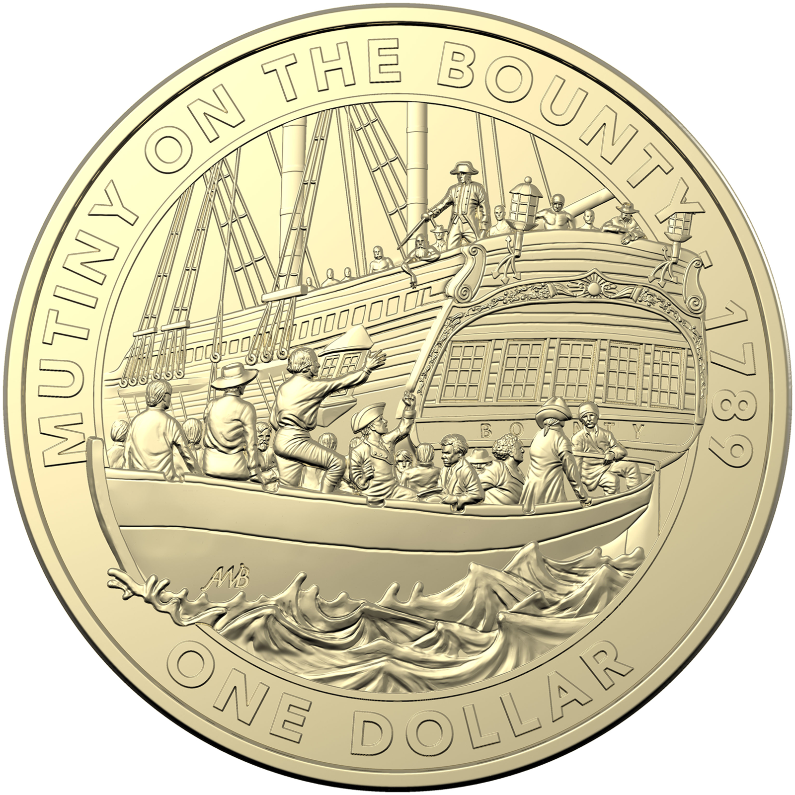 2019 $1 Mutiny On The Bounty UNC Coin