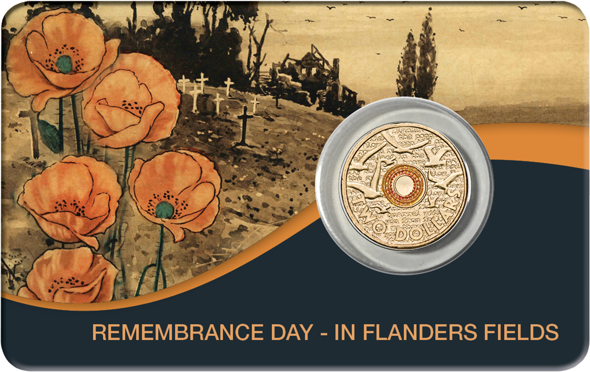 2015 $2 Remembrance Day Flanders Field Unc Pack