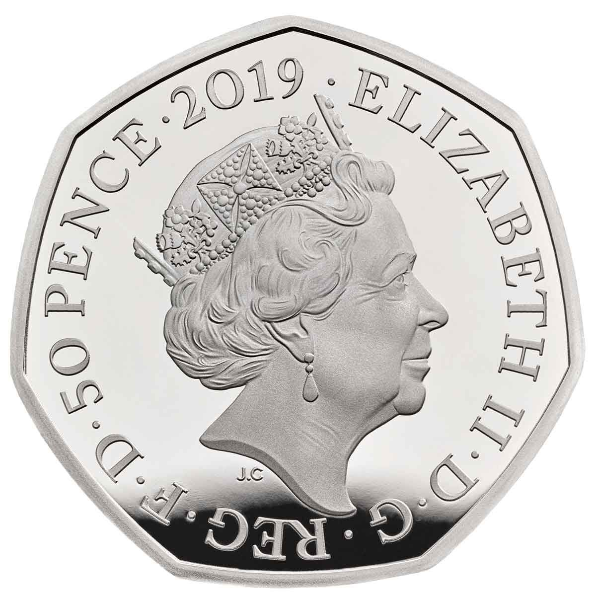 2019 50p Paddington at the Tower of London Silver Proof Coin