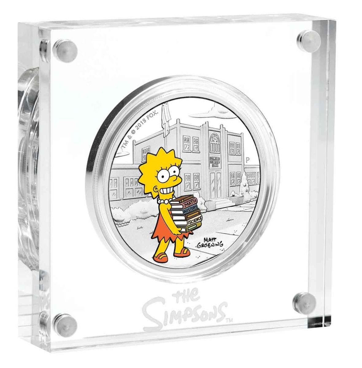 2019 TVD$1 The Simpsons Lisa 1oz Silver Proof