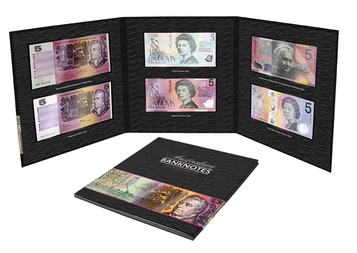 Australia $5 Banknote Type Set