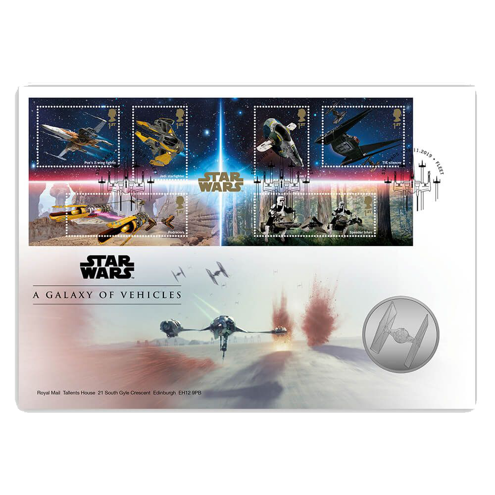 2019 UK Star Wars™ A Galaxy of Vehicles Medallion Cover