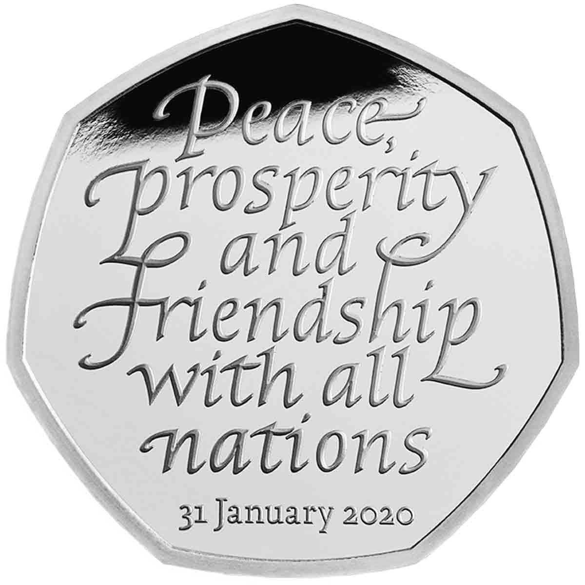 2020 50p Withdrawl from the EU Silver Proof Coin