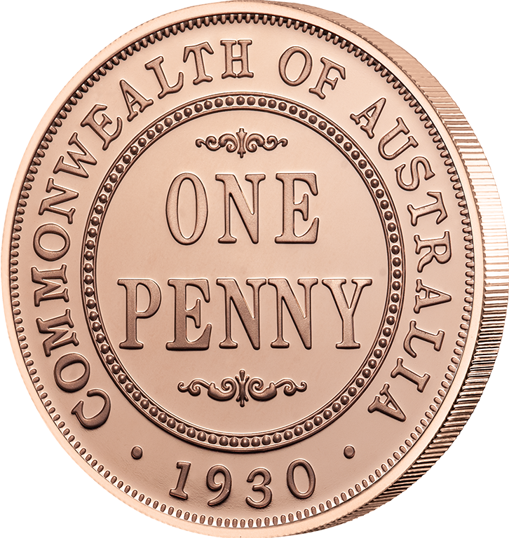 1930 Penny Rose Gold Plated Commenorative