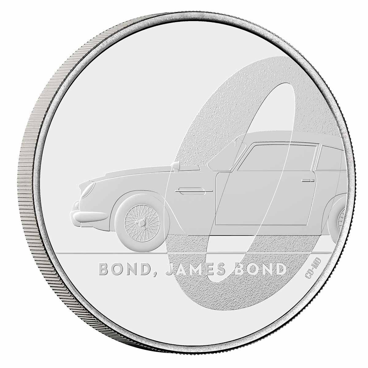 2020 �5 James Bond Aston Martin BUNC Coin