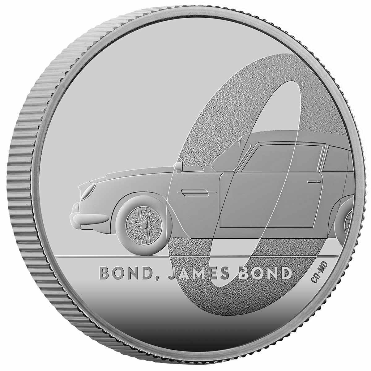 2020 �1 James Bond Aston Martin 1/2oz Silver Proof Coin