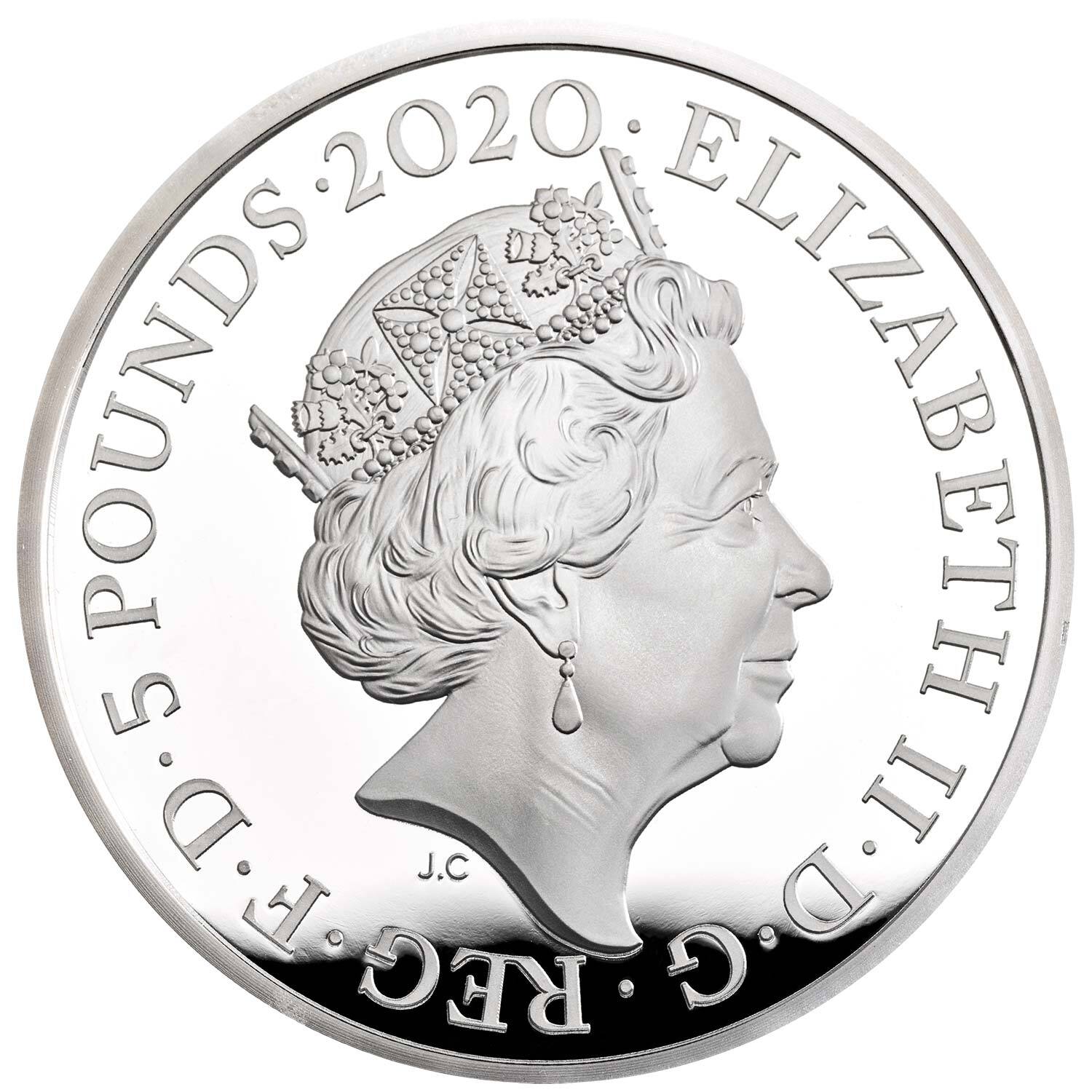 2020 £5 Tower of London - The White Tower Silver Proof Coin