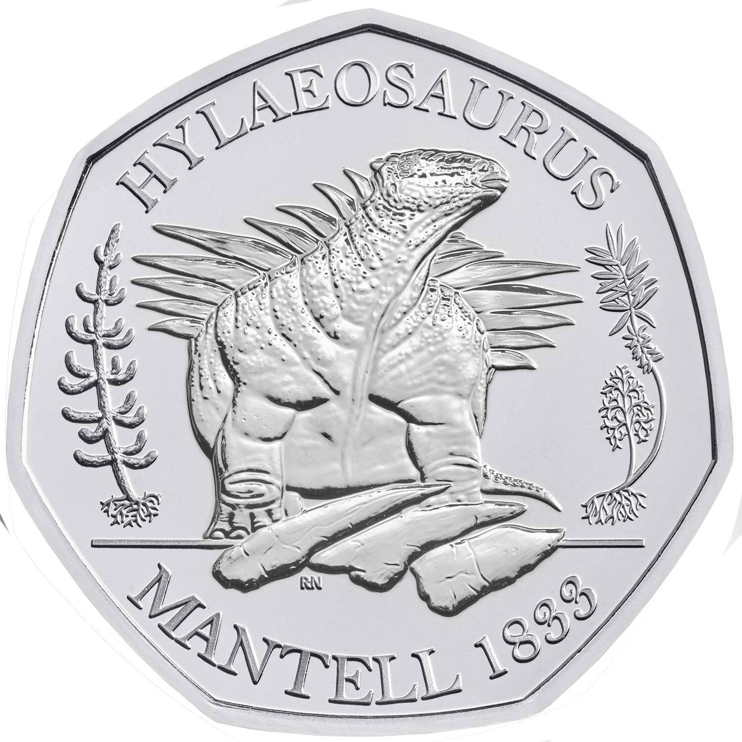 2020 50p Dinosauria - Hylaeosaurus BU Coin