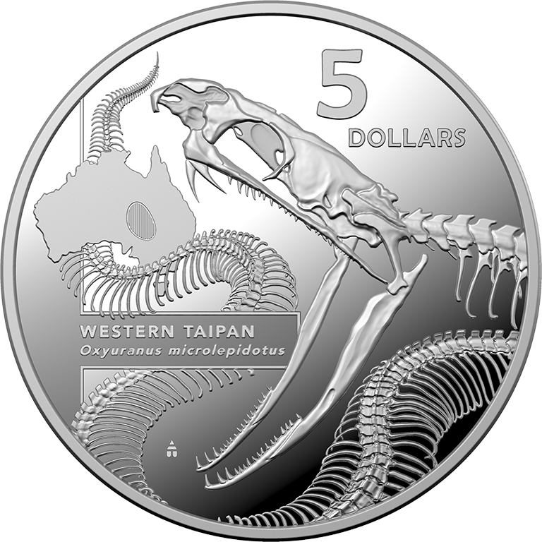 2020 $5 Inside Austrealia's Most Dangerous - Western Taipan Silver Proof Coin