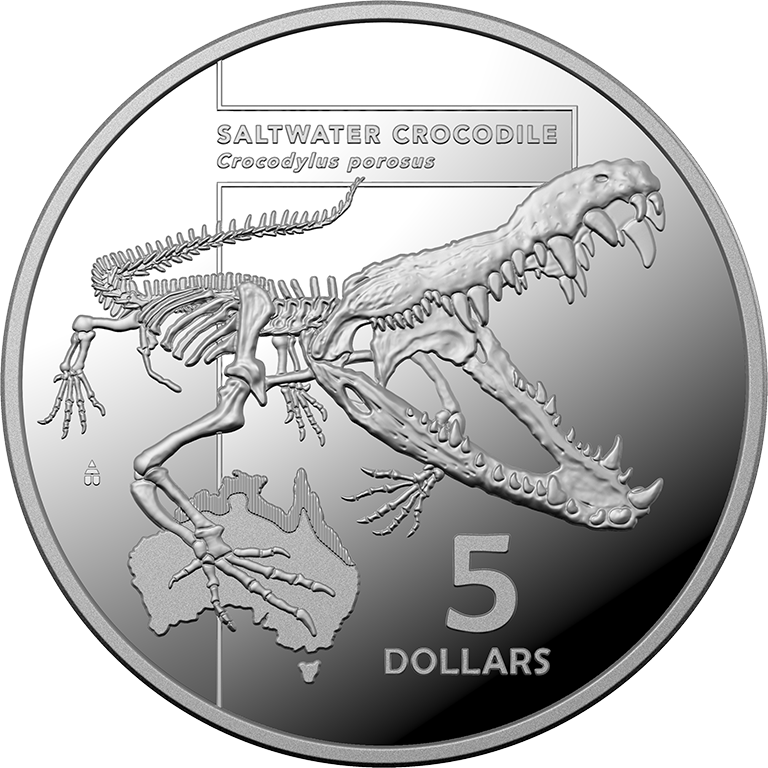 2020 $5 Inside Austrealia's Most Dangerous - Saltwater Crocodile Silver Proof Coin
