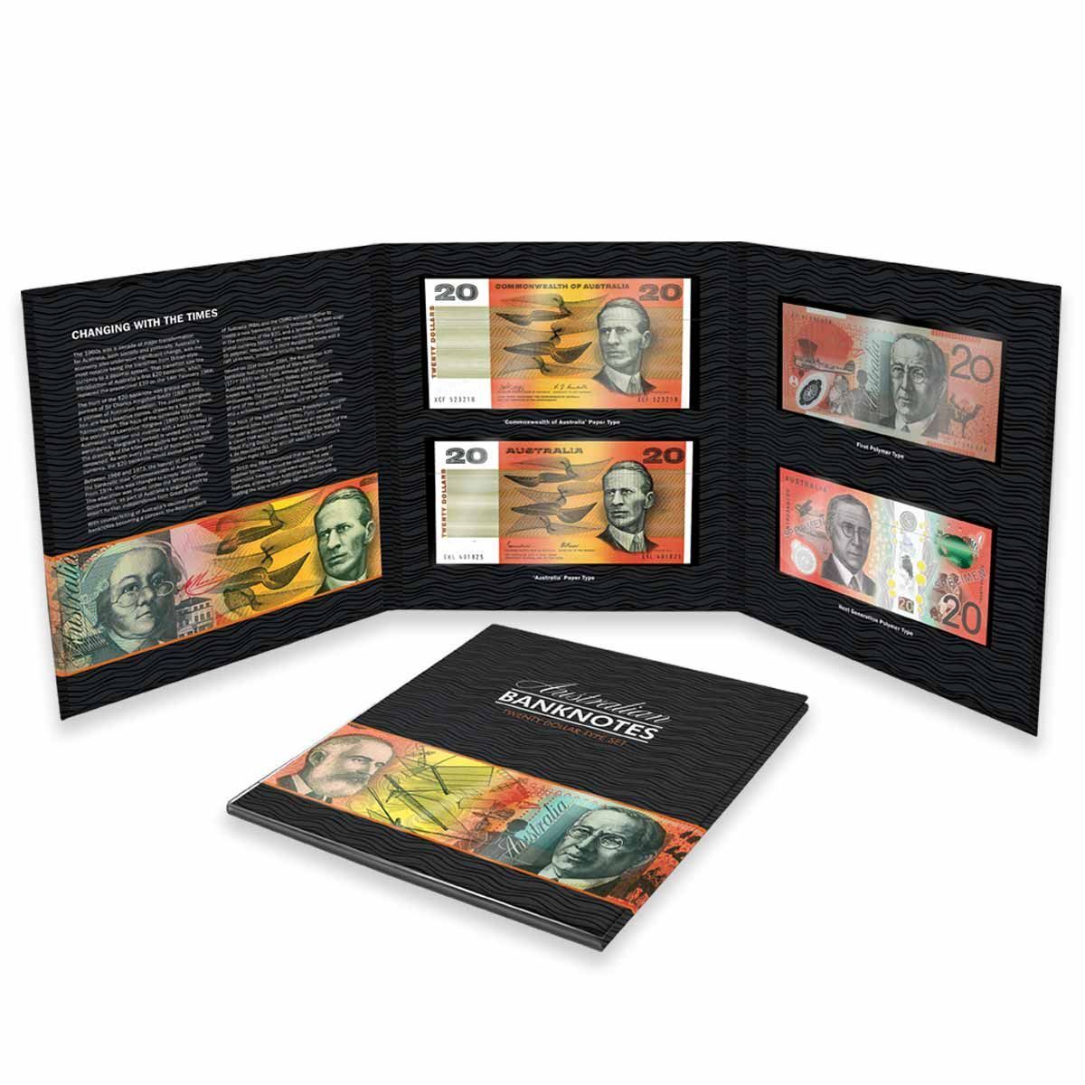 Australian $20 Banknote Type Set