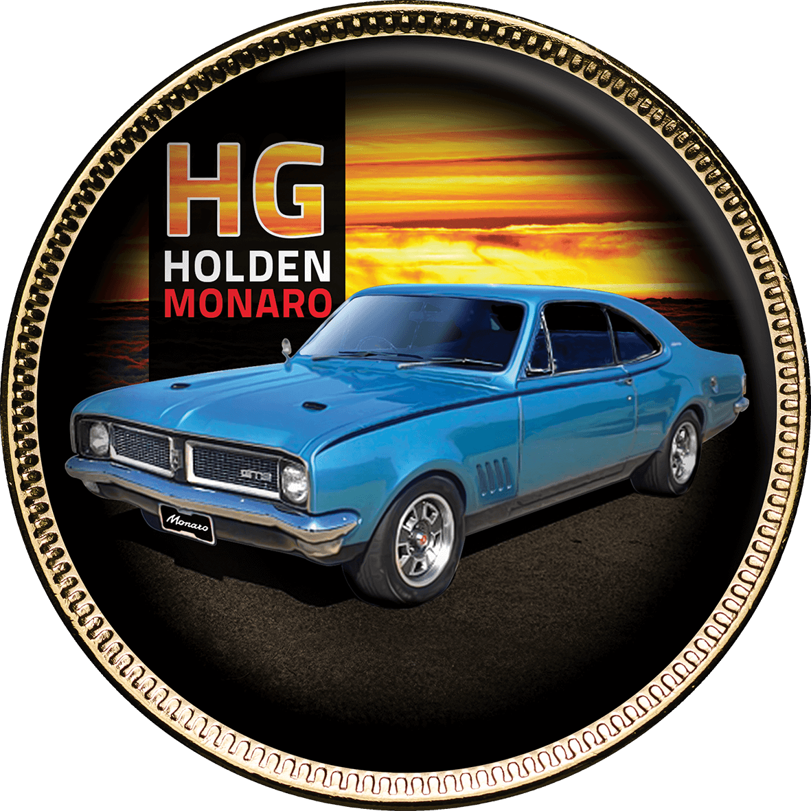 Holden Monaro 9 Coin Enamelled Penny Set