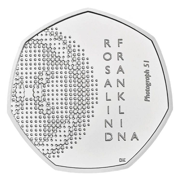 2020 50p Innovation in Science Rosalind Franklin BU Coin