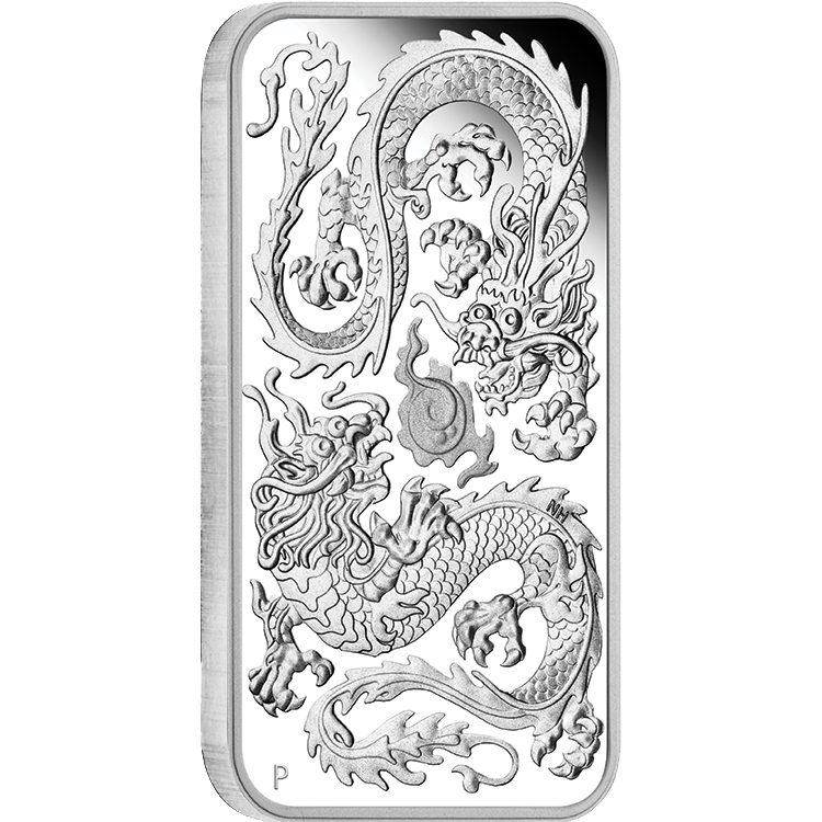 2020 $1 Rectangular Dragon 1oz Silver Proof Coin