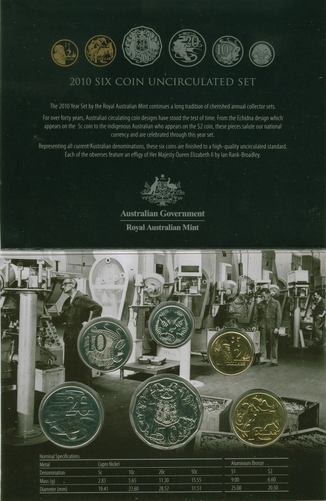 2010 Royal Australian Mint Uncirculated Mint Set