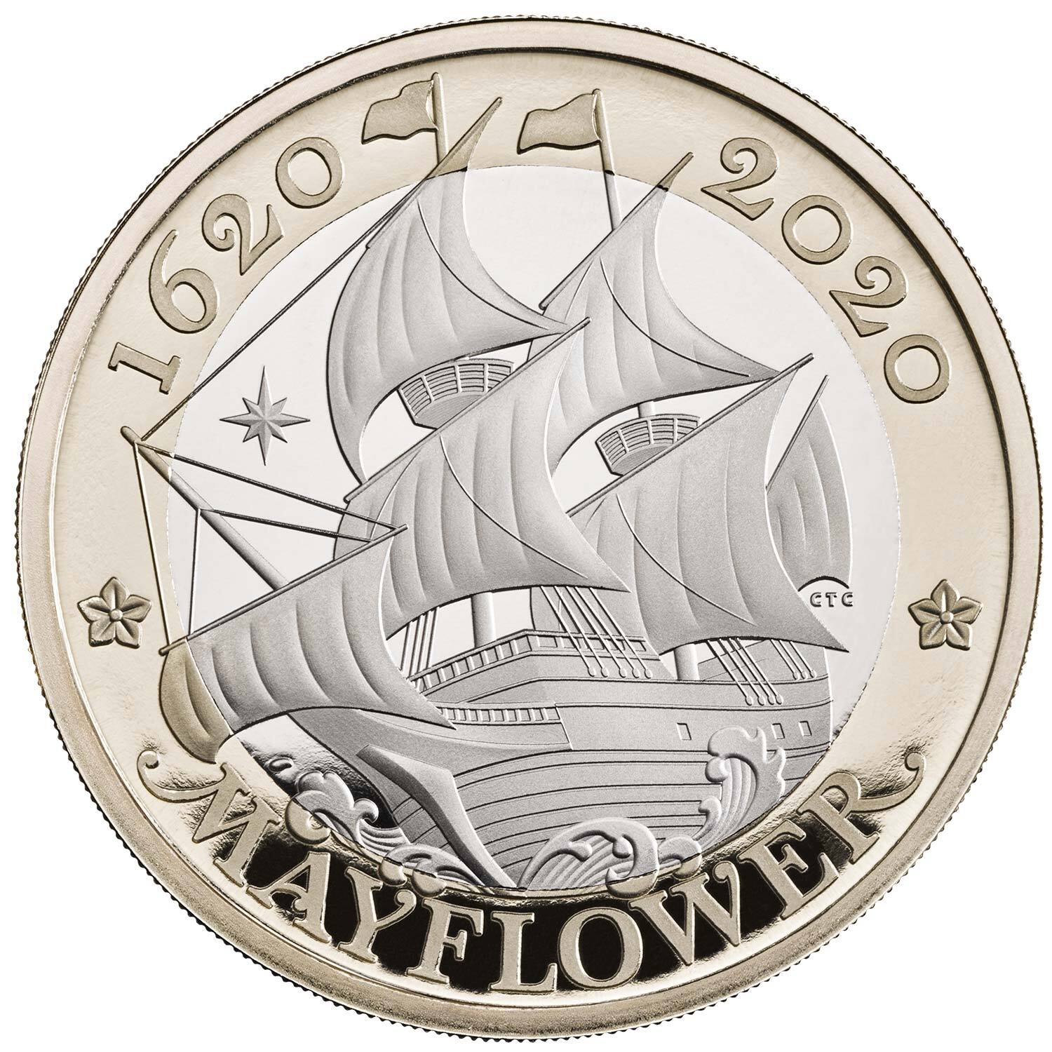 2020 £2 Mayflower BUNC Coin