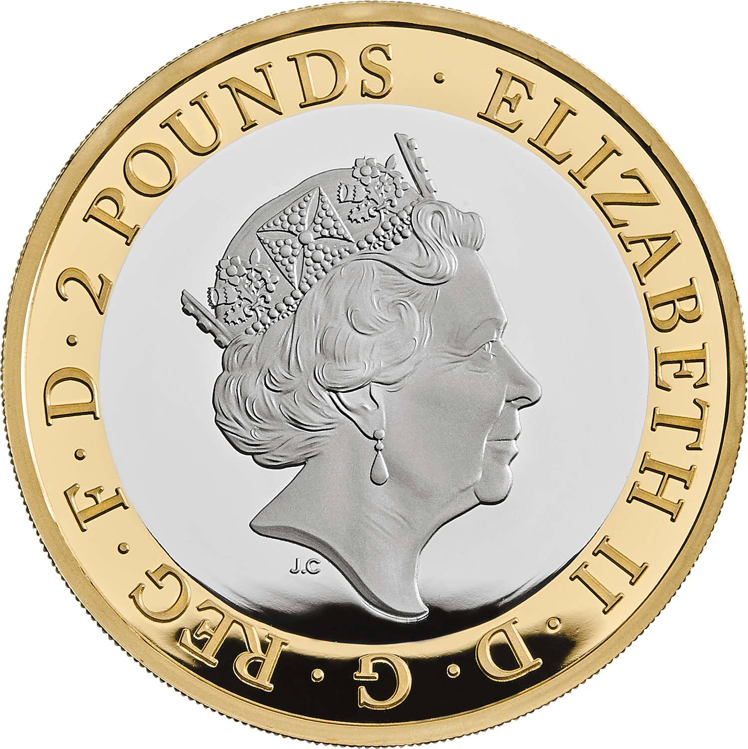 2020 £2 Mayflower Silver Proof Coin