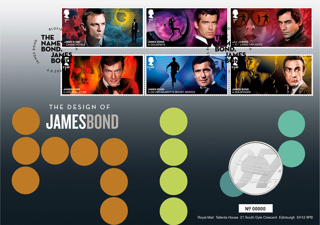 2020 £5 The Design of James Bond PNC