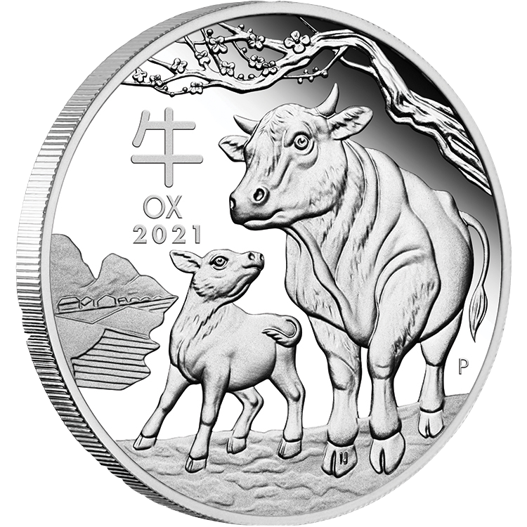 2021 50c Year of the Ox 1/2oz Silver Proof