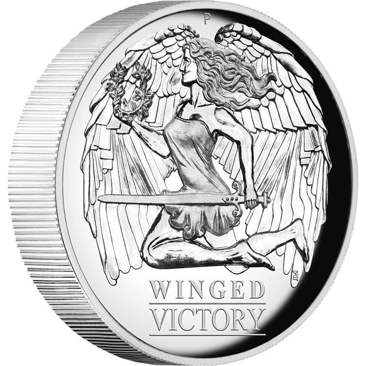 2021 $1 Winged Victory 1oz Silver High Relief Proof Coin