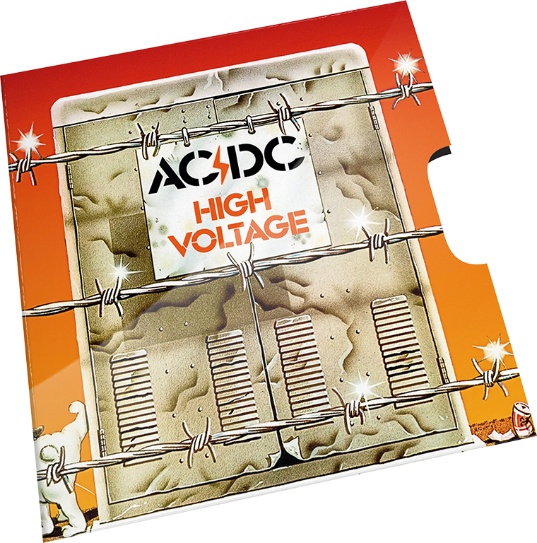 2020 20c AC/DC High Voltage Coloured UNC Coin