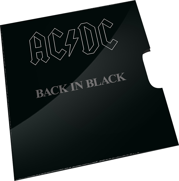 2020 20c AC/DC Back in Black Coloured UNC Coin