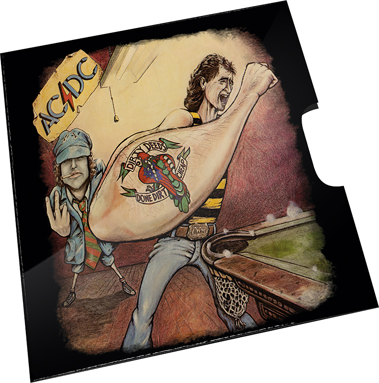2021 20c AC/DC Dirty Deeds Done Dirt Cheap Coloured UNC Coin