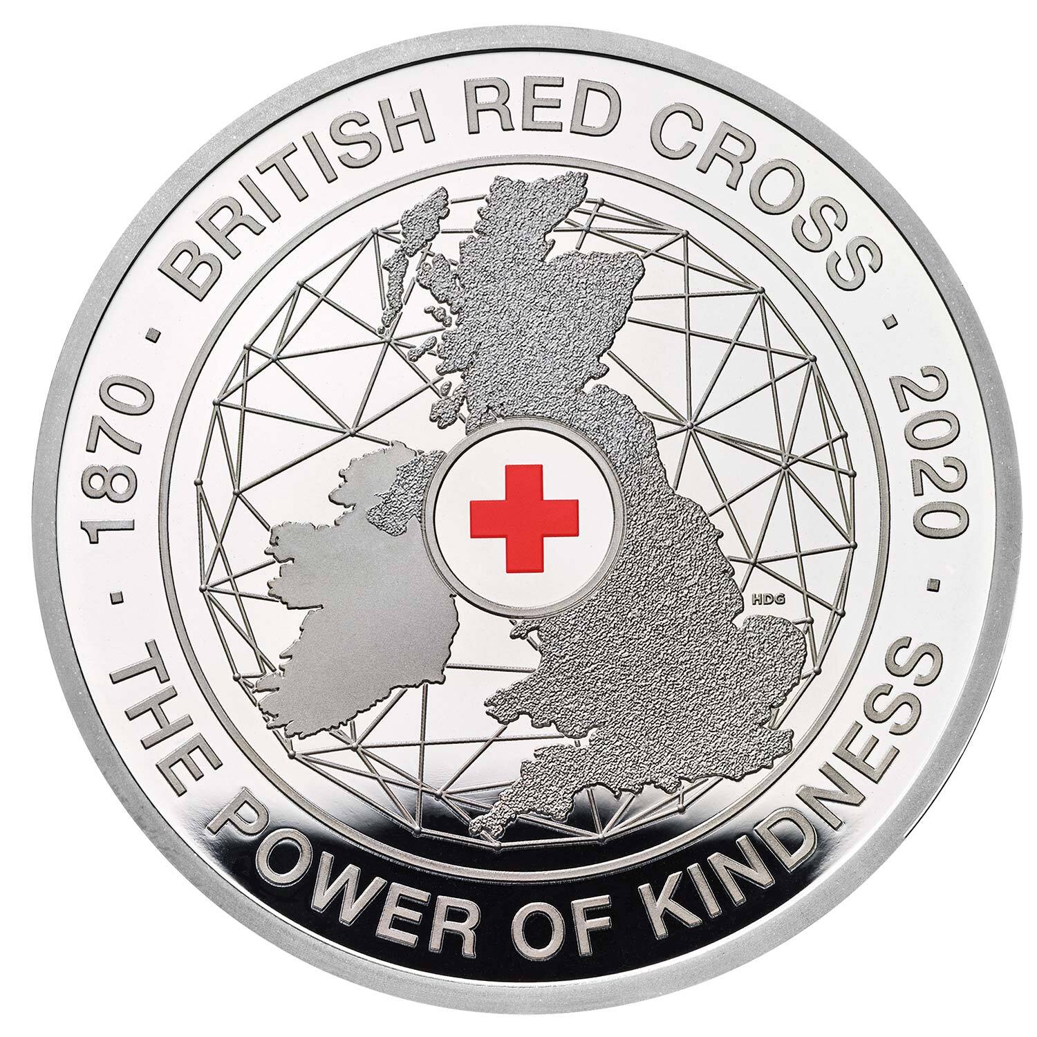 2020 £5 150th Anniversary of the British Red Cross Silver Proof Coin