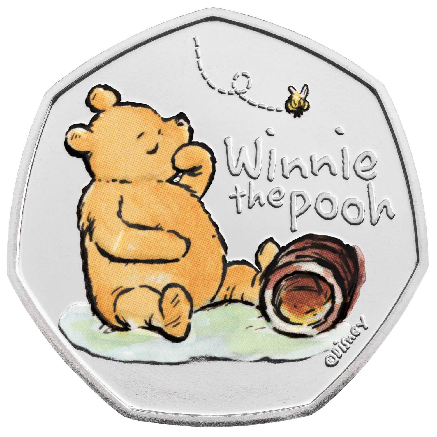 2020 50p Winnie the Pooh Coloured BUNC Coin